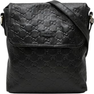 Gucci Pre-owned Vintage Schoudertas - Dames - Vintage Schoudertas - Zwart - ONE Size - Leer - Vintage