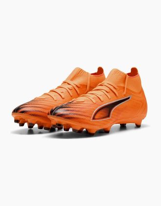 Puma Mens Puma Ultra 5 Match Adults Firm Ground Football Boots - Orange - Size: 11.5