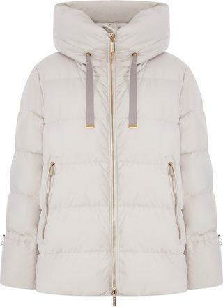 Moorer SHORT QUILTED NYLON DOWN JACKET WITH HOOD - Moorer - Woman