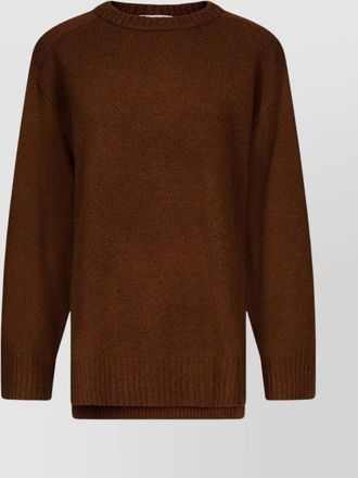 Loulou Studio crew neck sweater with ribbed cuffs and hem