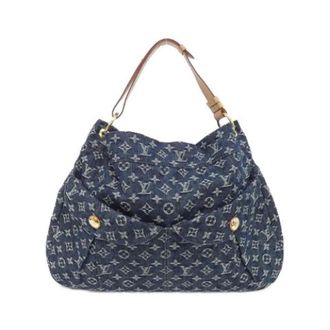 Louis Vuitton Pre-owned Monogram Denim Schoudertas - Dames - Pre-owned - Blauw - Maat: ONE Size Denim