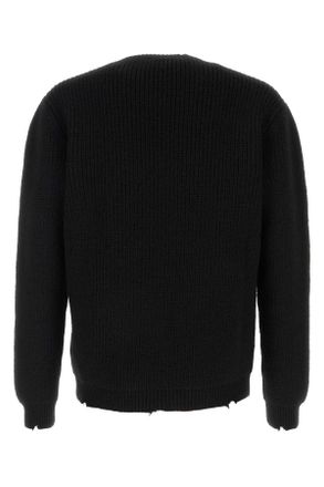Prada Mens Black Wool Sweater Nero Wv-Ottone Maglieria
