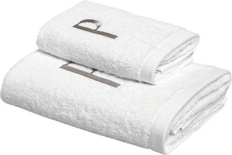 Biancoperla MONOGRAM Face + Guest Towel Set, P