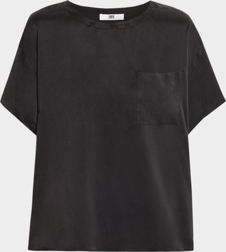 Lunya Washable Silk Tee & Shorts Pajama Set