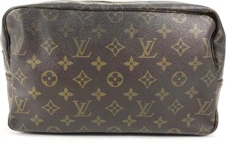 Louis Vuitton Monogram Brown Monogram Clutch Bag Wash Bag (Pre-Owned)
