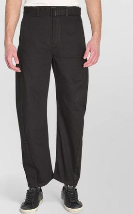 Christophe Lemaire denim mid-rise tapered-leg trousers