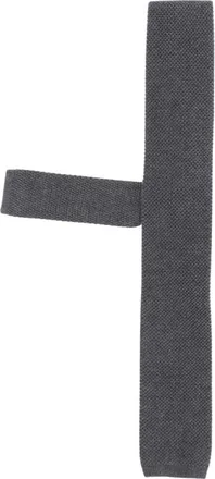 HUGO BOSS Accessoires, Heren, Grijs, ONE Size, Wol, Wol Gebreide Das