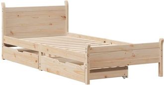 vidaXL Bed Frame without Mattress 90x190 cm Single Solid Wood Pine vidaXL