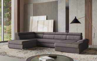 Sit&more Wohnlandschaft &raquo;U-Form&laquo; mit verstellbaren Kopfteilen, wahlweise mit Bettfunktion