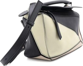 Loewe Puzzle Bag Leather Small satchel - women - Calf Leather - One Size - Black