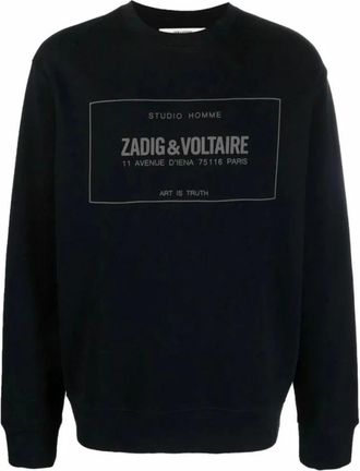 Zadig&Voltaire Heren, Sweatshirts & Hoodies, Zwart, Maat: XL