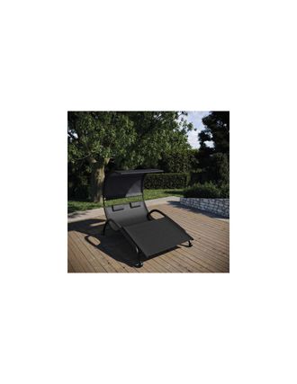 Essenciel Green Tumbona Doble Fija Vega En Acero Y Taxaline Negro