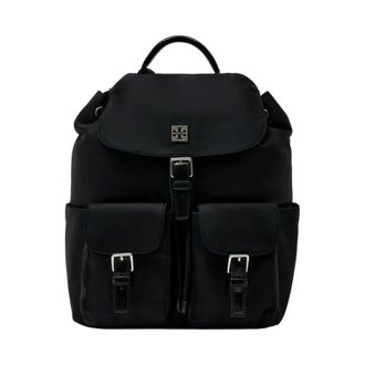 Tory Burch Virginia Rugzak - Dames - Tassen - Zwart - Maat: ONE Size Leer