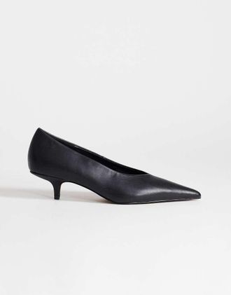 Topshop Avril - Scarpe dallo stile medio con tacchetto a spillo nere-Nero