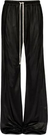 Rick Owens Wide Pusher Pants - Dames - Wijde Broeken - Zwart - L - Broeken