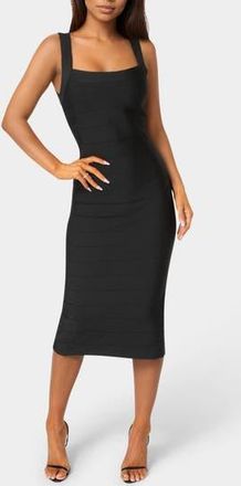 Bebe Bandage Midi Dress in Black at Nordstrom Rack, Size X-Large