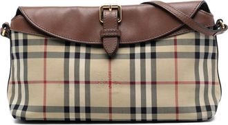 Burberry Pre-owned Burberry Haymarket Check Coated Canvas Leah Crossbody 4B1544NT6SJK1A6O