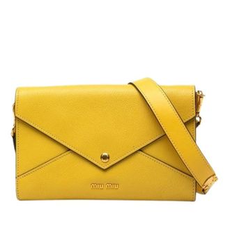 Miu Miu Borsa a tracolla Pre-owned - - Pre-owned - Donna - Giallo - ONE SIZE