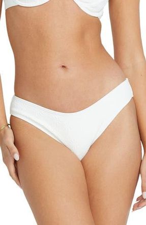 Billabong Salt & Sol Bondi Textured Bikini Bottoms in Salt Crystal at Nordstrom Rack, Size Medium