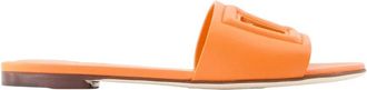 Dolce & Gabbana Bianca Sandalen - Dames - Sandalen - Oranje - 36 EU - Leer - Schoenen