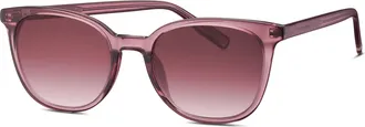 Tom Tailor Sonnenbrille TOM TAILOR Modell 676014, Damen, lila transparent, leicht transparent, Sonnenbrillen Sonnenbrille, Form Feminin, Logoschriftzug auf B&uuml;gel