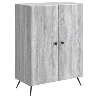 vidaXL Aparador Gris Sonoma 66 X 34,5 X 90 Cm Madera De Ingenier&iacute;a Vidaxl
