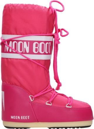 Moon Boot Waterdichte Nylon Winterlaarzen - Dames - Winterlaarzen - Roze - 35 EU - Nylon - Schoenen