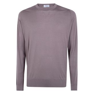John Smedley Round-neck Knitwear - Knitwear - Hombre - Beige - S