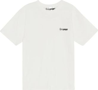 OperaSPORT T-shirt in cotone con logo - Bianco
