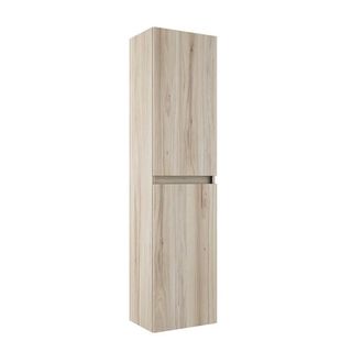 Saniclass Vita Hoge Kast - 140x35x27cm - 2 deuren - licht eiken