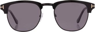 Tom Ford Polarized Smoke Square Mens Sunglasses FT0248 01D 51