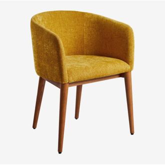 Sklum Sklum - Pack De 4 Sillas De Comedor Tapizadas Con Reposabrazos Bunia