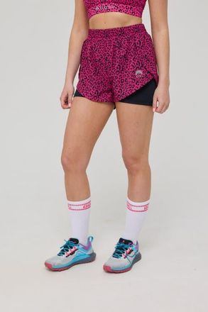 OOSC Elite 2 in 1 Running Shorts - Pink Leopard at Nordstrom, Size X-Small 6 Uk