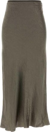 Maison Margiela Grey Satin Skirt
