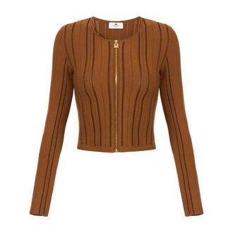 Elisabetta Franchi Donna, Maglie, Marrone, M, new