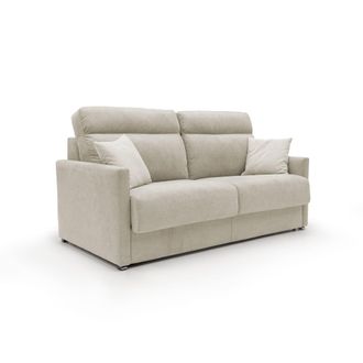 Divani.Store Divani.store - Margot Sof&aacute; Cama Convertible En Tela Suave Impermeable 156 Cm (mat.120x197) Crema