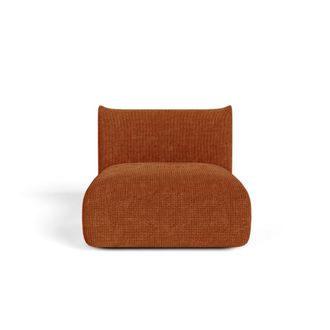 Sia Home Sill&oacute;n terciopelo de chenilla terracota