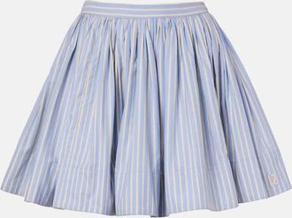 Paco Rabanne Striped cotton miniskirt