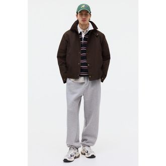H&M Workwear Jacket in Dark Khaki Green at Nordstrom, Size Xx-Large