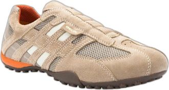 Geox Trainers Geox Snake - Heren - Sneakers - Beige - 44 EU - Schoenen