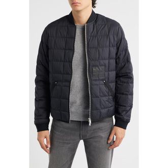 Moose Knuckles Transit Liner Down Bomber Jacket in Black - 292 at Nordstrom, Size Xx-Large