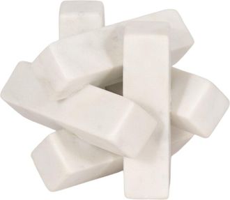 Sagebrook Home 4In Marble Geometric Orb