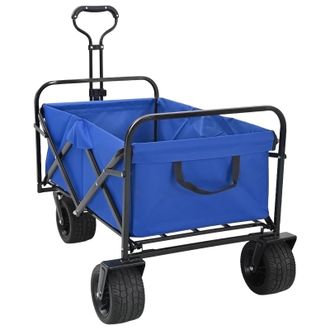 vidaXL Carro Plegable Azul 89 X 63 X 96 Cm Vidaxl