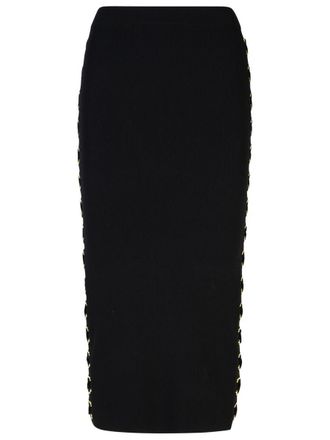 Michael Kors Black Viscose Blend Skirt