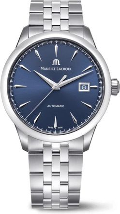 Maurice Lacroix 1975 Automatic 40Mm - Heren - Horloges - Blauw - ONE Size - Leer - Accessoires