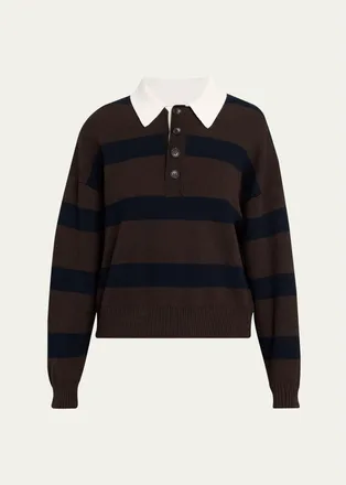 A.L.C. Alexa Striped Polo Sweater