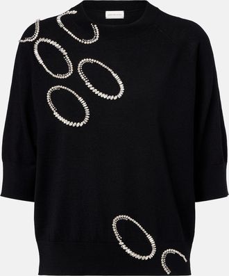 Dries Van Noten Embellished wool sweater