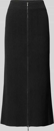 Emporio Armani Midirock mit Reißverschluss in Black, Größe 44