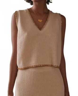 SANCIA Bronwynne Vest In Cashew