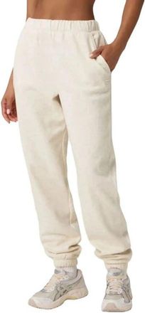 Fabletics Cozy Fleece Go-To Sweatpant in Bone Heather at Nordstrom, Size Xx-Large